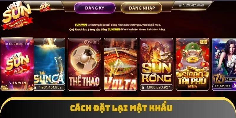 Cách đặt lại mật khẩu Cách đặt lại mật khẩu