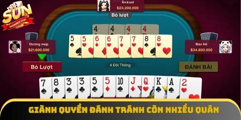 Giành quyền đánh tránh còn nhiều quân ở cuối ván Giành quyền đánh tránh còn nhiều quân ở cuối ván